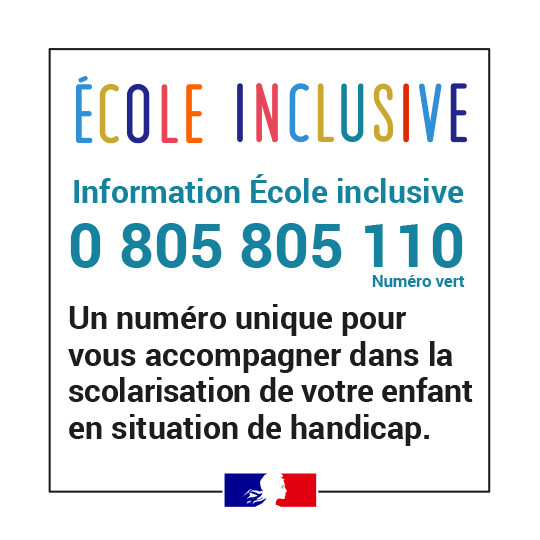 École inclusive 0 805 805 110