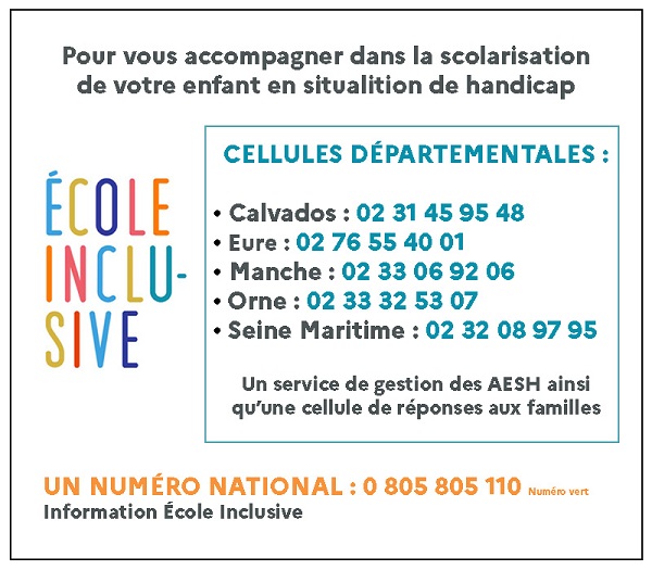 Ecole inclusive cellules départementales